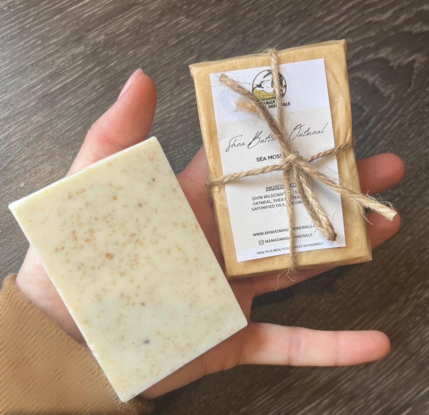 Sea Moss, Shea butter + Oatmeal Soap 85g